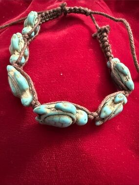 Handmade Turquoise Bead Turtle Bracelet - Women Jewelry